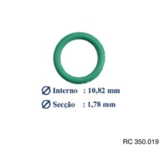 Anel O’ring 10,82×1,78mm R134a – Pacote Com 50 Pçs