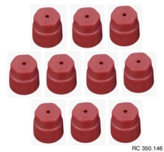 Tampa Plástica De Alta da Válvula de Serviço R134a 6 e 8mm Pacote Com 10 Pçs