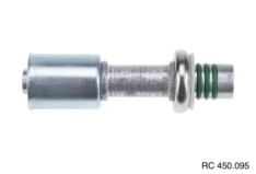 Conexão Spring Lock Reta Macho 10mm Aluminio c/ clip