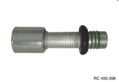 Conexão Spring Lock Reta Macho 12mm Aluminio c/ Clip