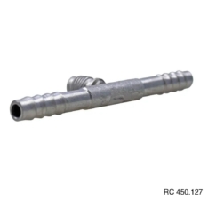 Emenda 06mm Aluminio c/ Válvula de Serviço R12 s/ clip