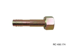 Conexão O’ring Reta Fêmea 10mm Aço s/ Clip