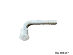 Conexão O´ring 90º Macho 06mm Aluminio Fixo s/ Clip