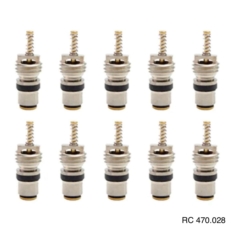Núcleo Válvula Schrader Large-Bore Rosca M8 Renault Clio / Peugeot 206/ Caminhão Volvo FH Pacote Com 10 Pçs