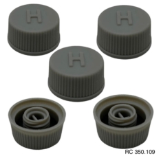 Tampa Plástica da Válvula de Descarga do Compressor Denso/Sanden R134a Pacote Com 5 pçs