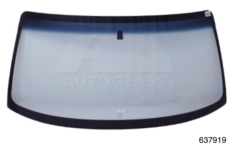 VIDRO PARABRISA FORD F250 1998/2012 CABINE DUPLA/CABINE ESTENDIDA/CABINE SIMPLES VERDE FAIXA AZUL (PASTILHA RETROVISOR/SERIGRAFIA