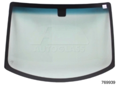 VIDRO PARABRISA FIAT UNO NOVO 2011/2021 3 PORTAS/5 PORTAS VERDE FAIXA AZUL (PASTILHA RETROVISOR/SERIGRAFIA