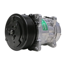Compressor Modelo AA7H15AA Máquina New Holland R134a 8 Orelhas Descarga / Sucção Traseira O’ring – 12 Volts Polia 2A 132mm