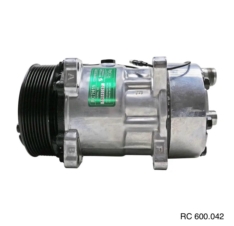 Compressor Modelo AA7H15AA Máquina New Holland R134a 8 Orelhas Descarga / Sucção Traseira O’ring – 12 Volts Polia 2A 132mm