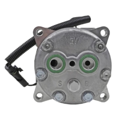 Compressor SANDEN Original AA7H15AA 4860 Modelo Flex 8 Orelhas Saida Traseira O´ring Horizontal Flex – 12 Volts Polia 2A 125mm 200cc