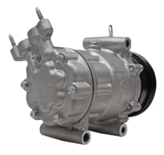 Compressor Modelo Sanden 6V12 Peugeot 206 1.0 / Renault Clio/ Sandero/ Logan 1.0 – 12 Volts Polia 4pk 110mm OEM: 8200840770