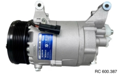 Compressor CVC Fiat Palio/ Doblo/ Strada Locker/ Stilo/ Punto 1.6/1.8 Motor Tritec E-Torq 2009> – 12 Volts Polia 6pk 109mm