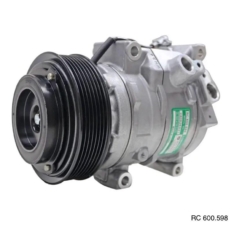 Compressor Modelo Denso 10SRE15C Toyota Hilux 2.7 Flex SR/SRV 2017 Até 2021 – 12 Volts Polia 7pk OEM: BC447160-8601/ 447280-2750