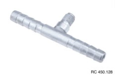Emenda 08mm Alumínio c/Válvula de Serviço R12 s/Clip