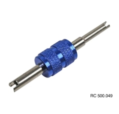 Sacador e Instalador com Haste Curta da Valvula Schrader Standard-Bore com Rosca 5V1 e Large Bore M8