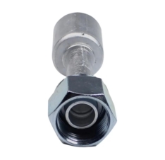 Conexão O’ring Reta Fêmea 12mm Alumínio c/Clip R134a