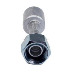 Conexão O’ring Reta Fêmea 12mm Aluminio c/Clip R12