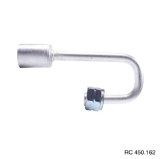 Conexão Radial 180º Fêmea 08mm Alumínio c/ Clip R134a