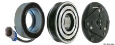 Conjunto de Embreagem do Compressor Delphi CVC Chevrolet Agile/ Montana 2009> 12 Volts Polia 5pk 109mm