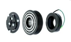 Conjunto de Embreagem do Compressor Sanden 7H15/ 5H11/ SE507 Eixo de Chaveta – 12 Volts Polia 8pk 119mm